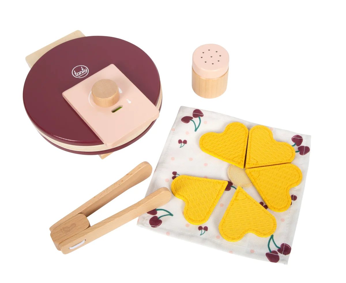 small foot Waffeleisen-Set tasty – Rot